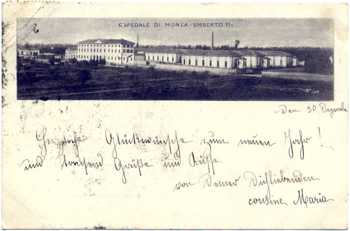 Novembre 1896. Inaugurazione dell'Ospitale
