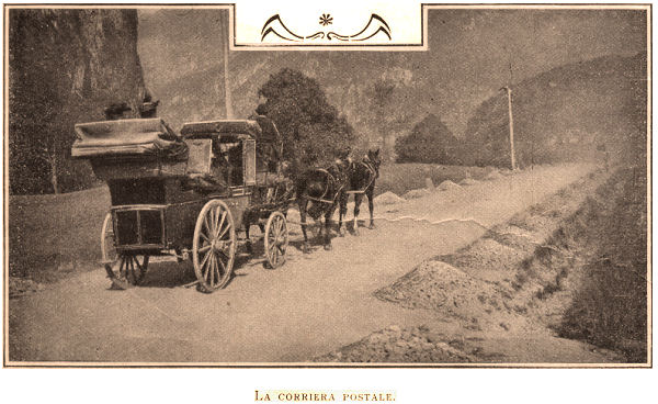 La corriera postale sulla strada napoleonica del Sempione