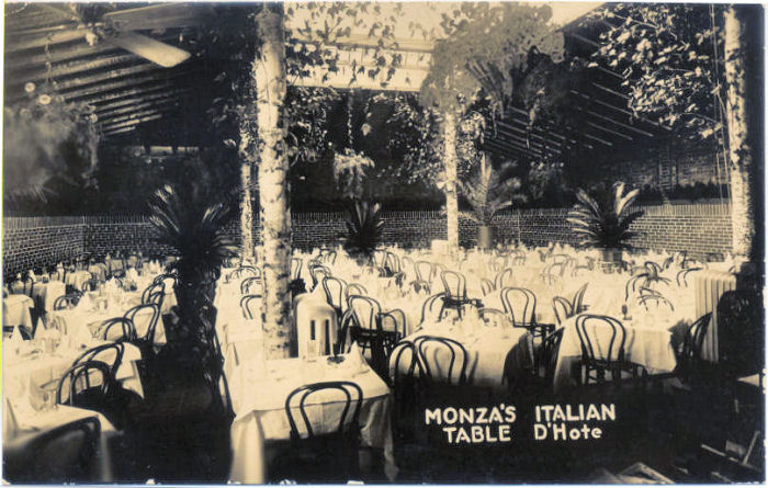 MONZA'S ITALIAN TABLE D'Hote a N.Y.