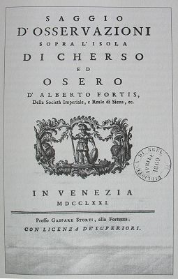 Osservazioni sopra l'isola di Cherso ed Osero