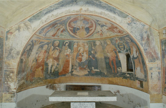 L'abside prima del restauro