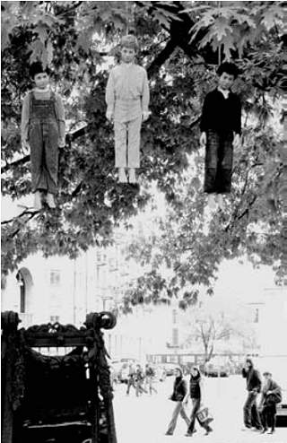 bambini impiccati (dal Corriere della Sera del 7 maggio)