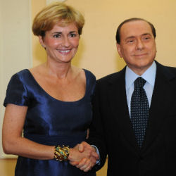 Federica Guidi e Berlusconi